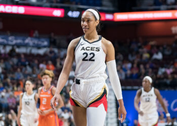 Teammates enjoying the view of A'ja Wilson's show-stopping performances