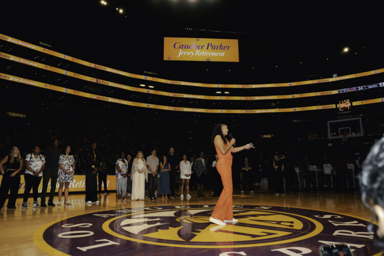 Candace Parker's jersey retired in emotional ceremony