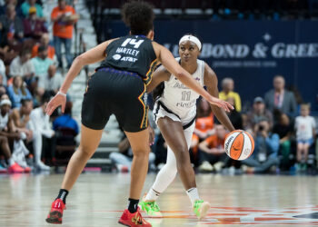 Dana Evans makes a splash for Las Vegas Aces