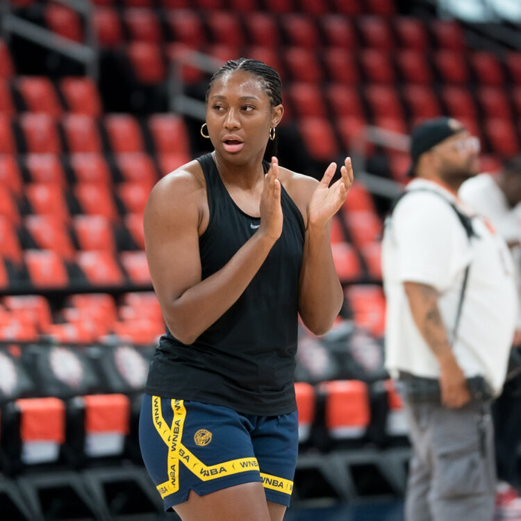 Aliyah Boston returns to Boston and gets her flowers