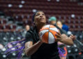 Aaliyah Edwards makes Connecticut Sun home debut