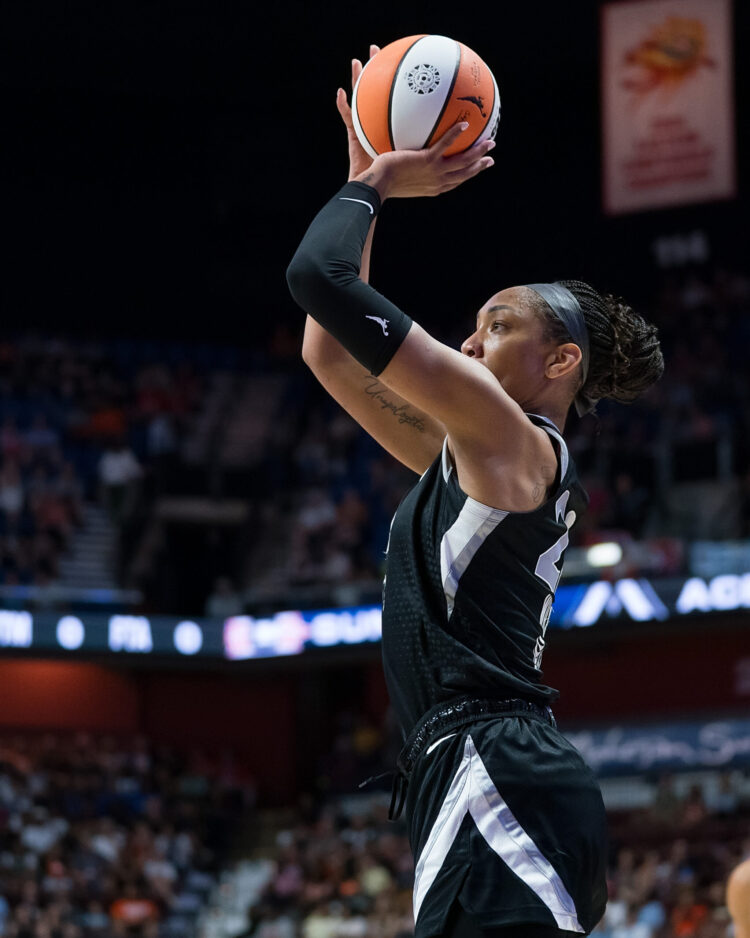 A’ja Wilson continues to prove her case for MVP, helping Las Vegas in playoff push
