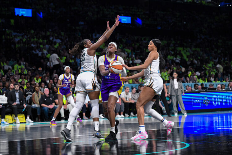 Los Angeles Sparks rookie Sania Feagin is adapting again