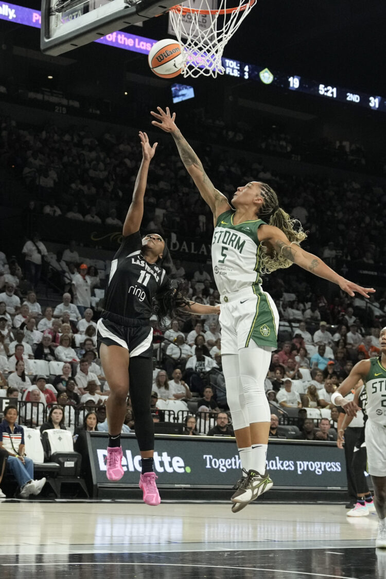 Dana Evans and Jewell Loyd help secure the Aces' Game 1 victory