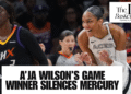 Live from the WNBA Finals: A'ja Wilson gives the Aces a 3-0 lead
